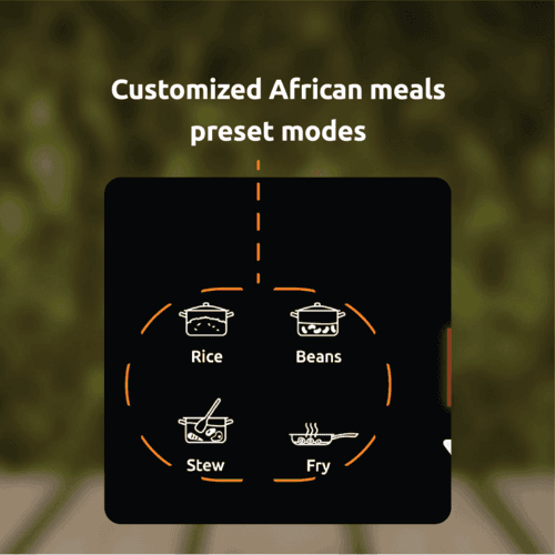 Customized African meals preset modes