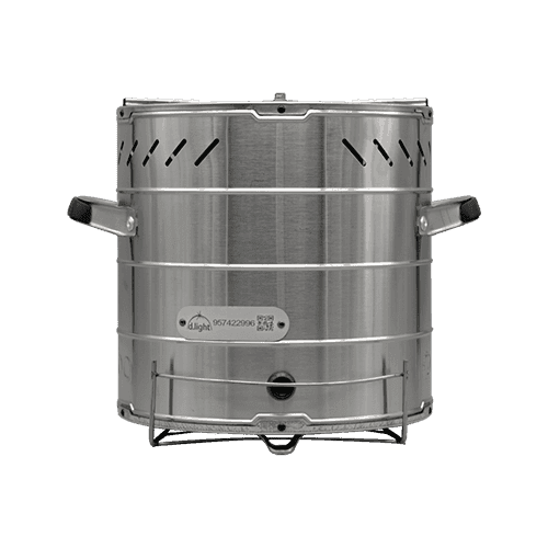 ECOA Wood Side View burn manufacturing cookstove